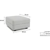 Citysofa Pufo modulis GRACIA - Pilka