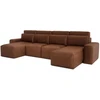 Citysofa U formos kampinė sofa-lova Jordaan - Plytų