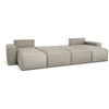 Citysofa U formos kampinė sofa-lova Jordaan - Kreminė