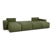 Citysofa U formos kampinė sofa-lova Jordaan - Kaki