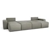 Citysofa U formos kampinė sofa-lova Jordaan - Pelenų