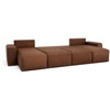 Citysofa U formos kampinė sofa-lova Jordaan - Plytų