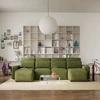 Citysofa U formos kampinė sofa-lova Jordaan - Kaki