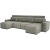Citysofa U formos kampinė sofa-lova Jordaan - Pelenų