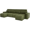 Citysofa U formos kampinė sofa-lova Jordaan - Kaki