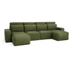 Citysofa U formos kampinė sofa-lova Jordaan - Kaki