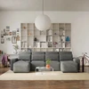 Citysofa U formos kampinė sofa-lova Jordaan - Pilka