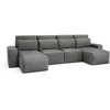 Citysofa U formos kampinė sofa-lova Jordaan - Pilka