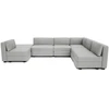 Citysofa U formos modulinė sofa GRACIA 160x340x230 cm - Pilka