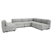 Citysofa U formos modulinė sofa GRACIA 160x340x230 cm - Pilka
