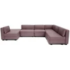 Citysofa U formos modulinė sofa GRACIA 160x340x230 cm - Dulsvai rožinė