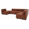 Citysofa U formos modulinė sofa GRACIA 160x340x230 cm - Terakota
