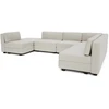 Citysofa U formos modulinė sofa GRACIA 160x340x230 cm - Kreminė smėlio