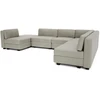Citysofa U formos modulinė sofa GRACIA 160x340x230 cm - Smėlio pilka