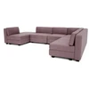 Citysofa U formos modulinė sofa GRACIA 160x340x230 cm - Dulsvai rožinė