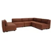 Citysofa U formos modulinė sofa GRACIA 160x340x230 cm - Terakota