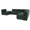 Citysofa U formos modulinė sofa GRACIA 160x340x230 cm - Žalia
