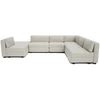 Citysofa U formos modulinė sofa GRACIA 160x340x230 cm - Kreminė smėlio