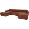 Citysofa U formos modulinė sofa GRACIA 180x320x180 cm - Terakota