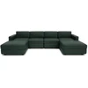 Citysofa U formos modulinė sofa GRACIA 180x320x180 cm - Žalia