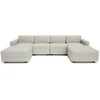 Citysofa U formos modulinė sofa GRACIA 180x320x180 cm - Kreminė smėlio