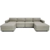 Citysofa U formos modulinė sofa GRACIA 180x320x180 cm - Smėlio pilka