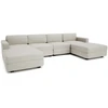 Citysofa U formos modulinė sofa GRACIA 180x320x180 cm - Kreminė smėlio