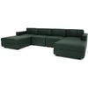 Citysofa U formos modulinė sofa GRACIA 180x320x180 cm - Žalia