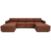 Citysofa U formos modulinė sofa GRACIA 180x320x180 cm - Terakota