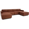 Citysofa U formos modulinė sofa GRACIA 180x320x180 cm - Terakota