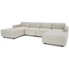 Citysofa U formos modulinė sofa GRACIA 180x320x180 cm - Kreminė smėlio