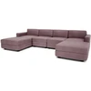 Citysofa U formos modulinė sofa GRACIA 180x320x180 cm - Dulsvai rožinė
