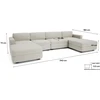 Citysofa U formos modulinė sofa GRACIA 180x340x180 cm - Kreminė smėlio