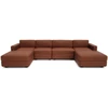 Citysofa U formos modulinė sofa GRACIA 180x340x180 cm - Terakota