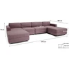 Citysofa U formos modulinė sofa GRACIA 180x340x180 cm - Dulsvai rožinė