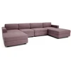 Citysofa U formos modulinė sofa GRACIA 180x340x180 cm - Dulsvai rožinė