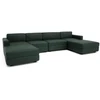 Citysofa U formos modulinė sofa GRACIA 180x340x180 cm - Žalia