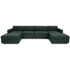 Citysofa U formos modulinė sofa GRACIA 180x340x180 cm - Žalia
