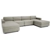 Citysofa U formos modulinė sofa GRACIA 180x340x180 cm - Smėlio pilka