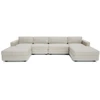 Citysofa U formos modulinė sofa GRACIA 180x340x180 cm - Kreminė smėlio