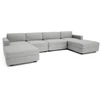 Citysofa U formos modulinė sofa GRACIA 180x340x180 cm - Pilka