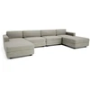 Citysofa U formos modulinė sofa GRACIA 180x360x180 cm - Smėlio pilka