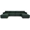 Citysofa U formos modulinė sofa GRACIA 180x360x180 cm - Žalia