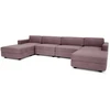 Citysofa U formos modulinė sofa GRACIA 180x360x180 cm - Dulsvai rožinė