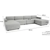 Citysofa U formos modulinė sofa GRACIA 180x360x180 cm - Pilka
