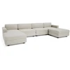 Citysofa U formos modulinė sofa GRACIA 180x360x180 cm - Kreminė smėlio