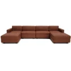 Citysofa U formos modulinė sofa GRACIA 180x360x180 cm - Terakota