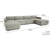 Citysofa U formos modulinė sofa GRACIA 180x360x180 cm - Smėlio pilka