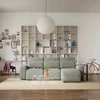 Citysofa Universali kampinė sofa-lova Jordaan - Pelenų