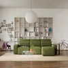 Citysofa Universali kampinė sofa-lova Jordaan - Kaki